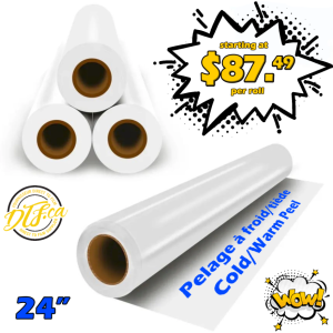 24" DTF Transfer Film Cold/Warm Peel 100 meter Roll