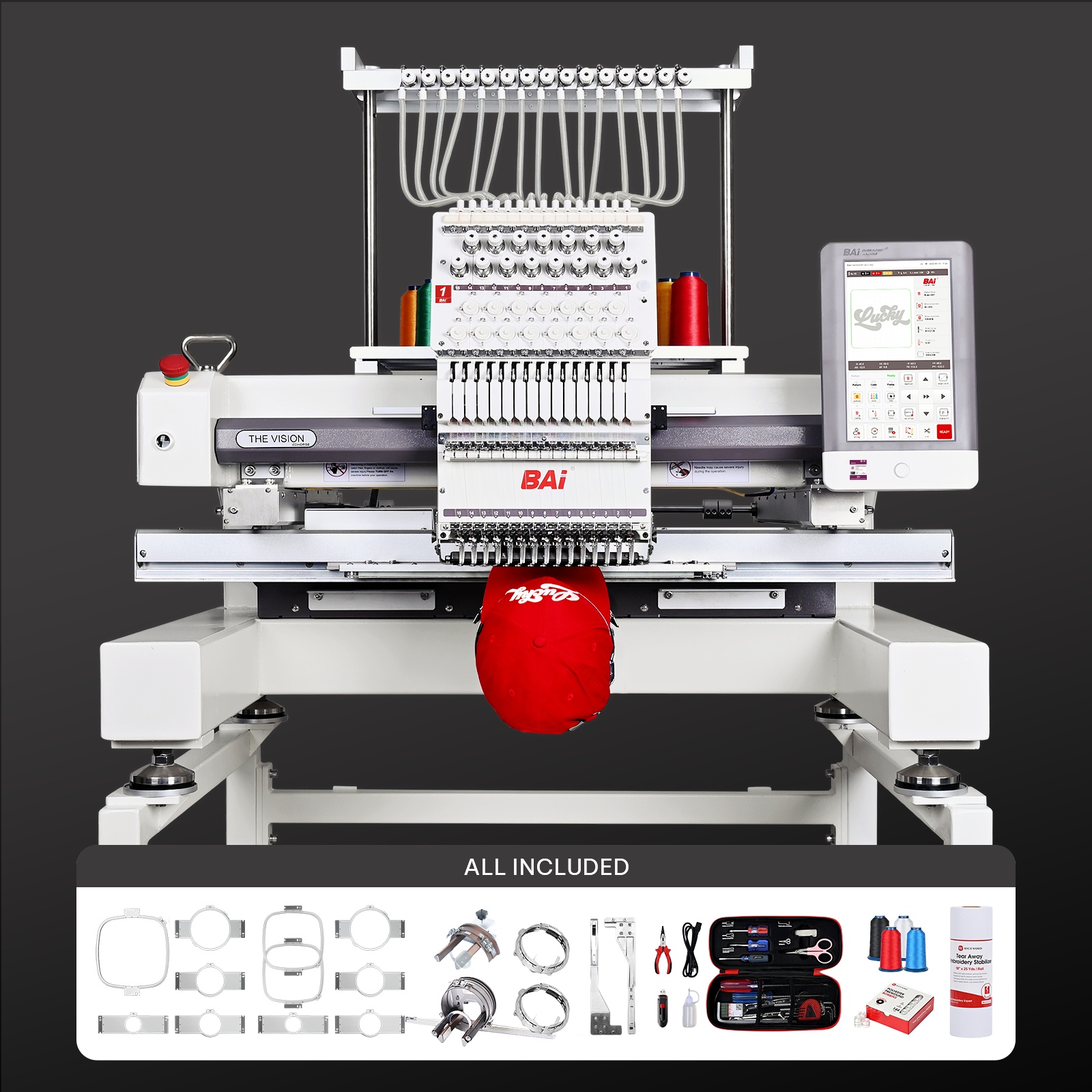 The Vision Single Head Embroidery Machine - Free Shipping 2 The Vision Single Head Embroidery Machine - Free Shipping - Image 2