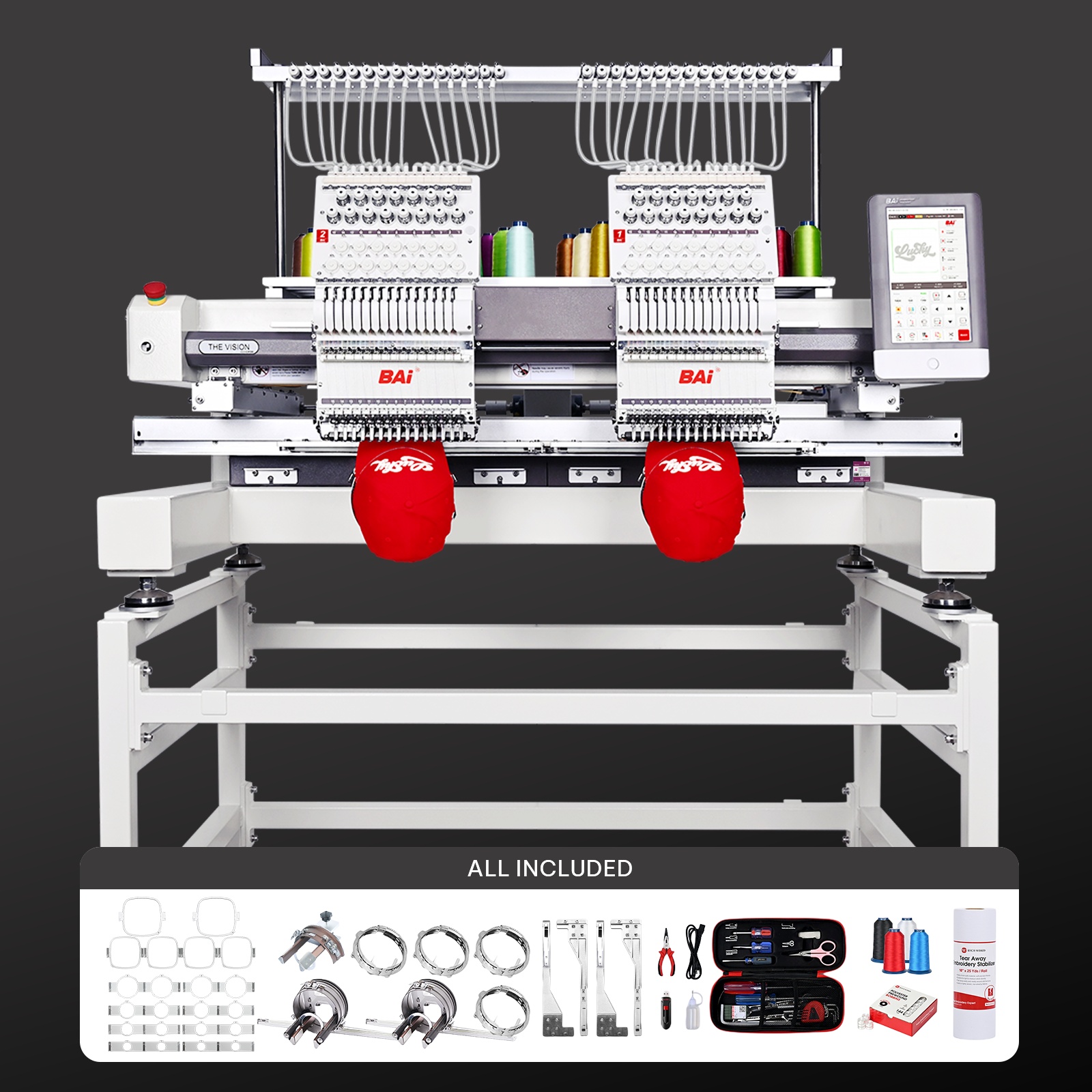 The Vision 2 Head Embroidery Machine - Free Delivery 2 The Vision 2 Head Embroidery Machine - Free Delivery - Image 2
