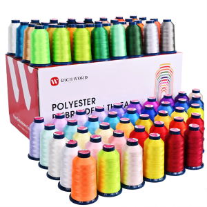 Richword Embroidery Thread Box – 100 Colors – 40wt Polyester Thread
